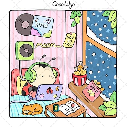 Cozy Friends: Coloring Book for Adults and Teens Featuring Super Cute Animal Characters with Easy and Simple Designs for Relaxation thumbnail 5