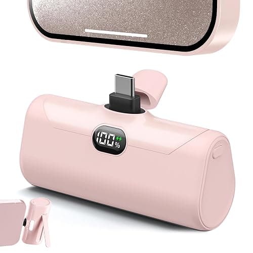 pink portable charger - Image 1
