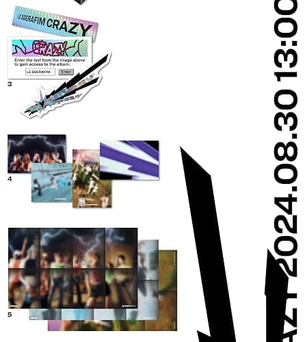 LE SSERAFIM - 4th Mini Album [CRAZY] Photobook Random Version + [Extra Special Photocards] thumbnail 6
