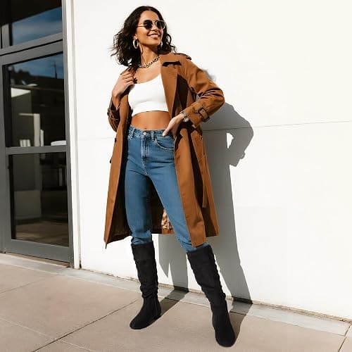 DREAM PAIRS Women's Knee High Pull On Fall Weather Winter Boots thumbnail 2