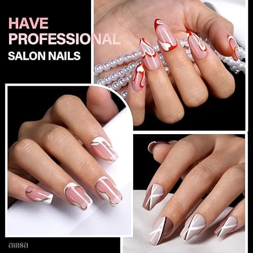 AILLSA Medium Almond Shaped Nail Tips - 15 Sizes 450pcs Acrylic Nails Tip Full Cover Half Matte Nails Tips Press on Nails for DIY Home Salon thumbnail 7