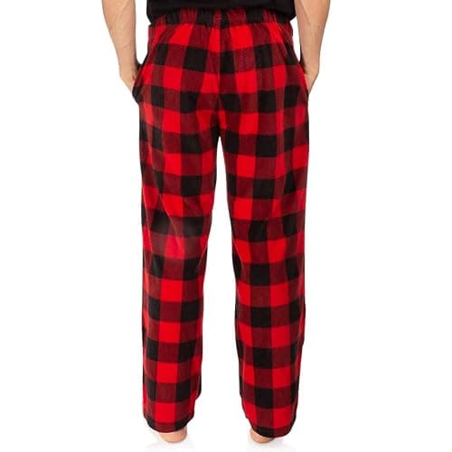 DG Hill 1Pack or 3Pack Mens PJ Pajama Pants Bottoms Fleece Lounge Pants Sleepwear Plaid PJs with Pockets Microfleece thumbnail 4