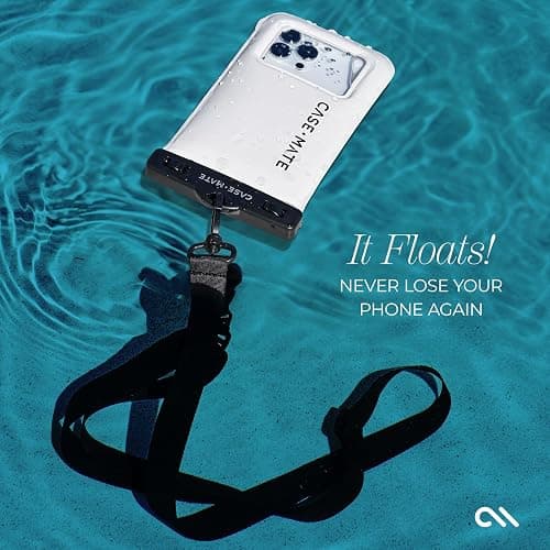 Case-Mate Soap Bubble IP68 Waterproof Phone Pouch - Floating Waterproof Phone Case w/Crossbody Lanyard - Cruise Ship Travel Essentials - Compatible w/All Devices - Touchscreen Friendly - Iridescent - Iridescent thumbnail 8