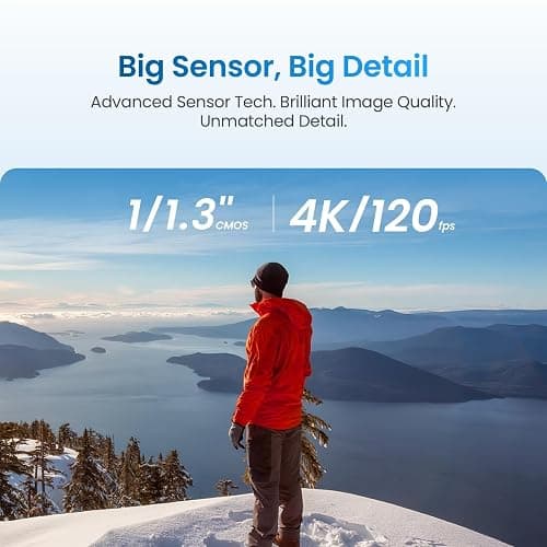 Xtra Edge Action Camera, 1/1.3" Sensor & 4K Cinematic Video, Hyper Stabilization, Waterproof Camera to 52 Ft, 3-Hour Battery, Universal Quick Mount, Vlogging Camera for Adventure Photography thumbnail 3