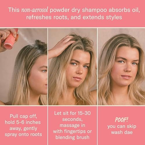 DAE Fairy Duster Dry Shampoo Powder - Non-Aerosol Natural Ingredients, Absorbs Oil & Refreshes Roots thumbnail 4