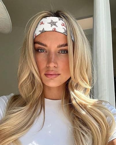 TERSE Leopard Headbands for Women Y2K Accessories: Trendy Women Head Bands with Cute Bow Star Cheetah Print, Stretchy Hair Bands 6PCS thumbnail 5