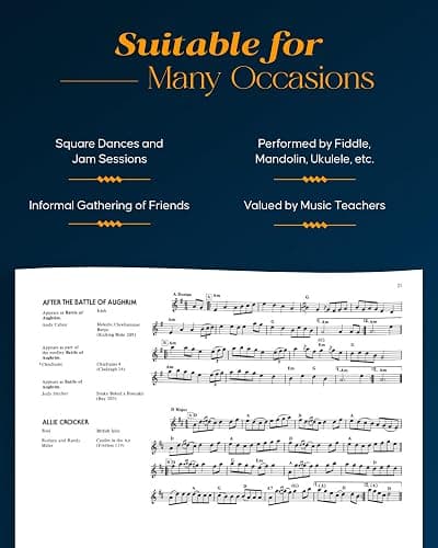 The Fiddler's Fakebook - The Ultimate Sourcebook for the Traditional Fiddler | Violin Fiddle Songbook | 500 Jigs Reels Hornpipes | Folk and Americana Sheet Music for Fiddlers and Violinists thumbnail 8