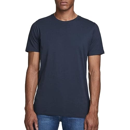 JACK & JONES Men's Jjeorganic Basic Tee Ss O-Neck Noos T-Shirt - M - Blue (Navy Blazer Detail: Slim) - Image 1