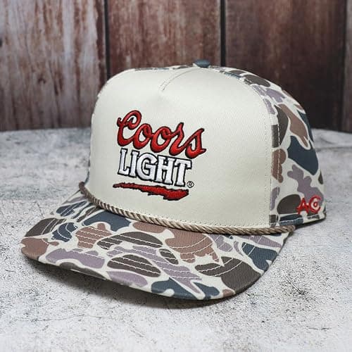 American Cattle Co. Coors Light Adjustable Snapback Rope Hat thumbnail 4