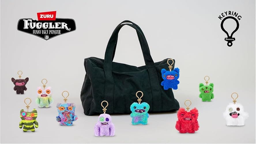 Fuggler Key Rings Series 3 by ZURU Funny Ugly Monster, Plush, Collectible, Toy (3 Pack) thumbnail 5
