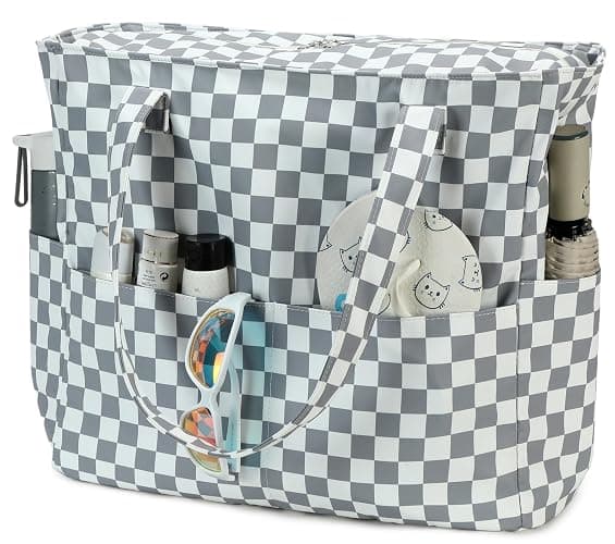 Bluboon Waterproof Beach Tote Pool Bags for Women Ladies Extra Large Carry On Bag With Wet Compartment for Weekender Travel thumbnail 8