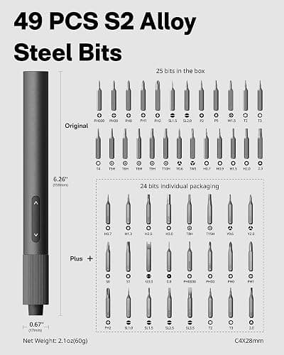HOTO Electric Precision Screwdriver Set thumbnail 7