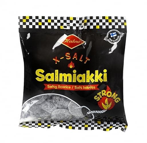 2 Bags x 120g of Halva X-Salt Salmiakki - Mix - Original - Finnish - Fresh & Strong - Salty Licorice - Salmiak - Wine Gums - Candies - Sweets - Image 1