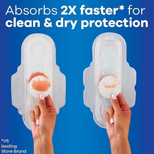 Always Ultra Thin Feminine Pads without Wings for Women, Size 2, Long Super Absorbency, Unscented, 40 Count x 3 Pack (120 Count total) (Packaging May Vary) thumbnail 4