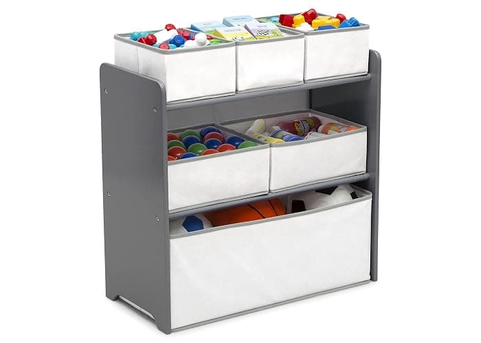 Delta Children 4-Piece Toddler Playroom Set, Grey/White thumbnail 7