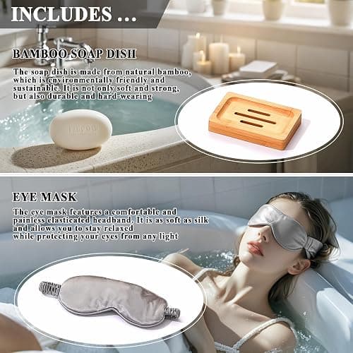 AUTODECO Bathtub Caddy Tray, Bamboo Bathtub Tray, Expandable Bath Tray with Bamboo Book Stand, Soap Tray, Perfect for Home Spa, Natural Colour - Natural thumbnail 6
