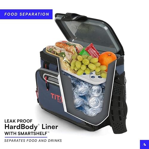 Titan Deep Freeze Cooler Zipperless Hardbody Cooler - Deep Freeze Insulation, HardBody Liner, and SmartShelf thumbnail 2