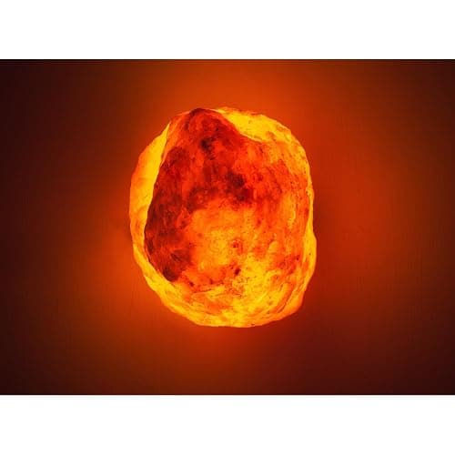 The Body Source Himalayan Salt Lamp 10-12 Inches (11-15lb) | Includes Dimmer Switch | Natural Salt Rock Lamp with Handcrafted Wooden Base & Night Light (Bulb Replacement) thumbnail 2