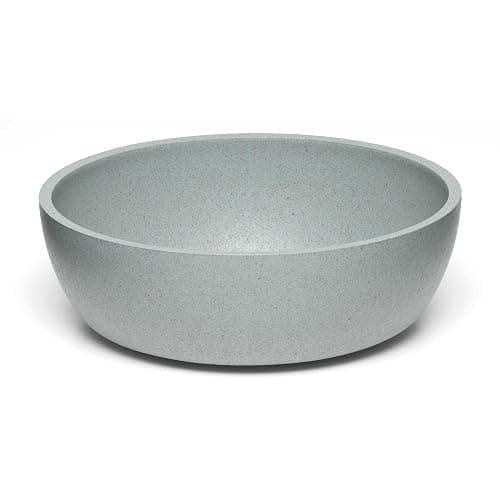Loving Pets - Dolce Bamboo - Eco-Friendly Pet Bowls & Dishes for Dog, Cats, Puppy Food and Water Bowl -Sustainable and Dishwasher Safe, Made with Real Bamboo (Small, Slate-Grey) - Image 1
