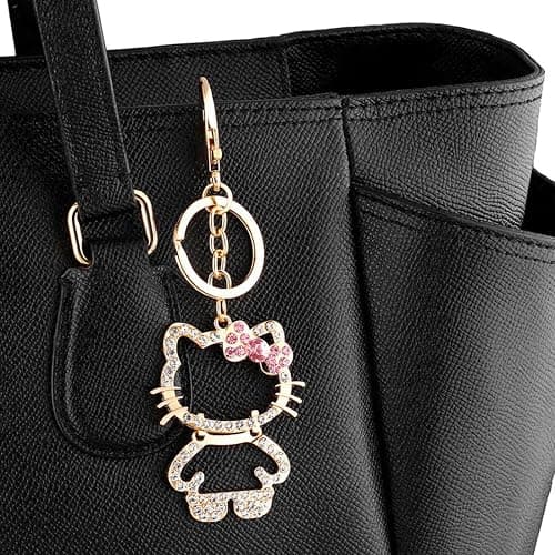 CPJJ 1pcs Kitty porte clef enfant, Or, Cadeaux pour les enfants, les amis et les camarades de classe thumbnail 4