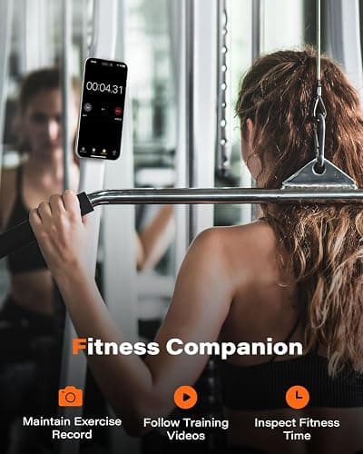A2C Gym Fitness Phone Mount for MagSafe - 17 N54 Strong Magnets Stable and Secure Phone Mount with Adjustable Strap, Compatible with Gym Equipment, Stroller, Shopping Cart, Exercise Bikes thumbnail 3