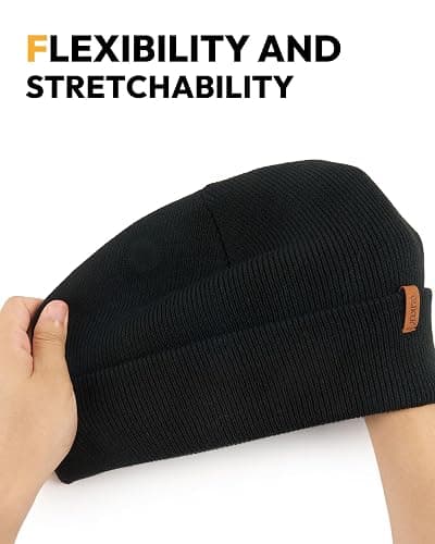 OLIKER 3 Pack Beanie for Men Women, Winter Double Layer Warm Hat Skull Cap thumbnail 3