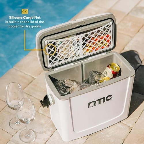 RTIC 16 Qt Road Trip Cooler, Hard Insulated Portable with Strap and Handle for Outdoor, Beach, Picnic, Camping, Sports, Travel thumbnail 4