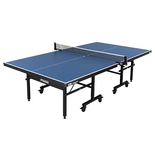 JOOLA Inside Professional MDF Indoor Ping Pong Table with Quick Clamp Table Tennis Net and Post Set - 10 Minute Easy Assembly - Tournament Quality - Foldable with Single Player Playback Mode - Image 1