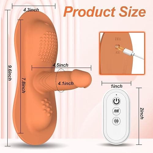 Women Sex Toys Sit and Ride Vibrators Dildo with 10 +10 Vibrating Modes, REYHKINO Remote Control Vibrator Clit Anal G Spot Double Stimulator, Monster Dildo Adult Sex Toy Games for Women Men Couples thumbnail 6