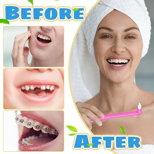 lanjue 8 Pieces End Tuft Toothbrush with Cover, Soft Interdental Brushes Tapered Brush Braces Toothbrush for Orthodontic Braces Detail Cleaning(Blue/Green/Rose Red/White) thumbnail 7