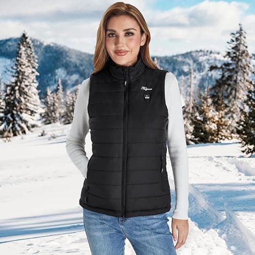 Telguua Heated Vest Women with Battery Pack,Women's Heated Warm Vest Electric Rechargeable Heating Vests thumbnail 2