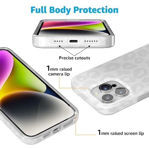Casely iPhone 15 Pro Case | Into The Wild | White Snow Leopard | Compatible with MagSafe | Ultra Slim Classic Case Design thumbnail 7