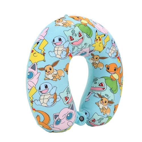 Bioworld Pokemon Pikachu 2-Piece Eye Mask & Neck Pillow Travel Set thumbnail 3