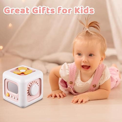 SOCBTNSO Busy Cube, Toys for 1 Year Old Girl Gifts, Montessori for Baby Girl, Travel Sensory Toys for Toddlers 1-3, Learning Fine Motor Skills| 1st Birthday Girl Gifts 12 Months thumbnail 2