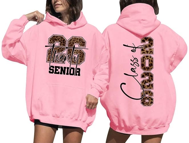 Senior 2026 Hoodie Class Of 2026 Sweatshirt Hooded Neck Women - Image 1