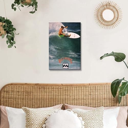 Vintage Hawaii Surf Posters Ocean Wave Surfer Canvas Print Retro Surfing Competition Wall Art Coastal Beach Picture Decor for Boy Room Bedroom Bathroom California Surf Artwork 12x18inch Unframed thumbnail 4