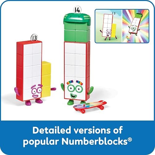 hand2mind Numberblocks Friends Thirteen and Fourteen Figures, Ages 3+ | Numbers for Toddlers, Small Figurines for Kids, Preschool Learning & Education Toys, Birthday Gifts for Kids 3-5 thumbnail 4