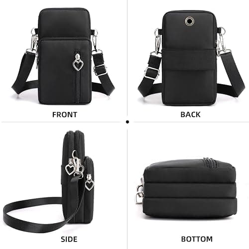 JANKS Small Crossbody Bag for Women - Mini Phone Purses with Crossbody Strap and Wallet - Nylon Arm Bag thumbnail 5