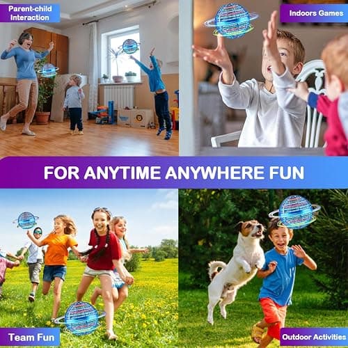 Taikcsut 2025 Upgraded Flying Orb Ball Toy, Hover Boomerang Ball Spinner Mini Drone - Magic Floating Galactic Fly Spinning Orb, for Boys Girls and Kids thumbnail 6