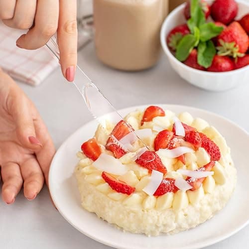 Dealusy 360 Count Extra Heavy Duty Clear Plastic Silverware, 150 Forks, 150 Spoons, 60 Knives, BPA-Free, Heat Resistant, Disposable Plastic Utensils Set, Plastic Cutlery Set, Plasticware Bulk - Clear thumbnail 6