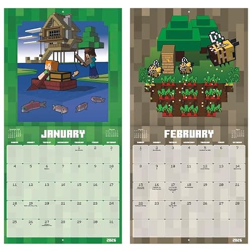 2026 Minecraft Wall Calendar thumbnail 6