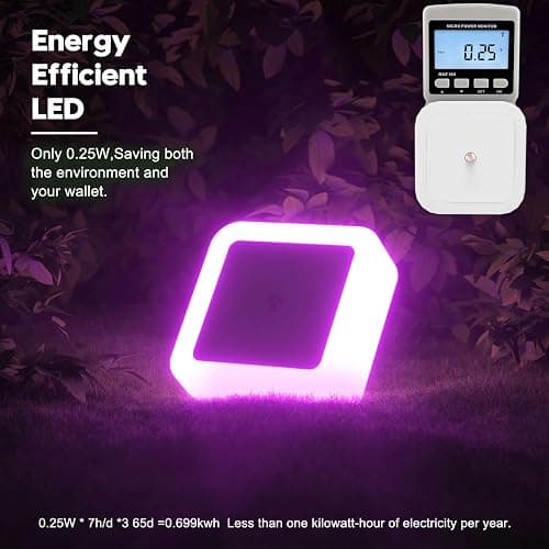 Sujeet Night Light, Night Lights Plug into Wall 4-Pack, Pink Plug in Night Light, Dusk to Dawn Night Lamp Led Night Lights for Bedroom, Bathroom, Hallway thumbnail 8