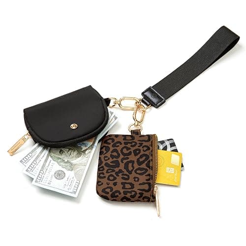 Mum's Memory Mini Zip Around Wristlet Wallet for Women Dual Pouch Wristlet Portable Wallet Coin Purse Mini Women Coin Pocket thumbnail 5