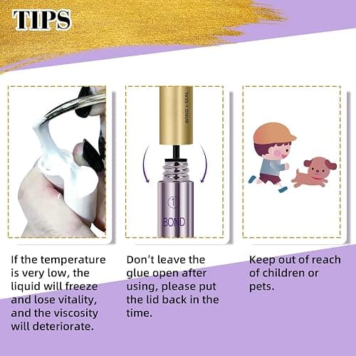 B&Qaugen Lash Bond and Seal 10ML Clusters Lash Glue Waterproof Long Lasting Mascara Wand Lash Extension Bond and Seal Strong Hold 2 in 1 Bond and Seal for DIY Lash Extensions（White Bond and Seal,10ML） thumbnail 6