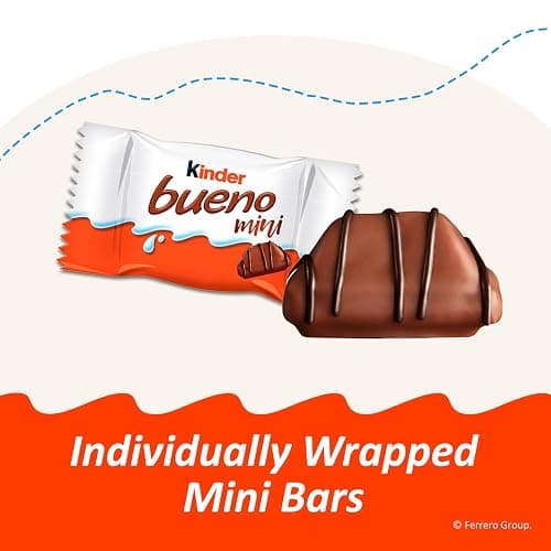 Kinder Bueno Mini Chocolate Bites, Hazelnut Cream, Party Pack, 23.8 oz thumbnail 8