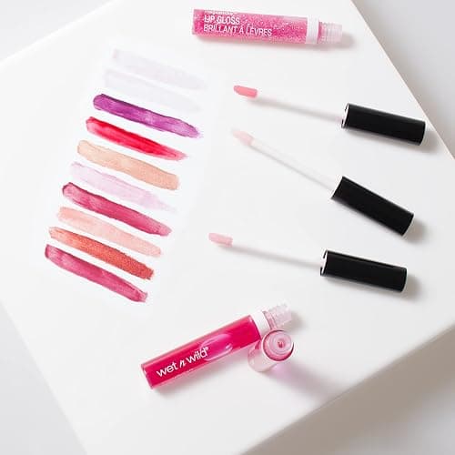 wet n wild MegaSlicks Lip Gloss, Ultra-Glossy, Vitamin-E Enriched, Ultra-Gloss High Shine Moisturizing, Cruelty-Free & Vegan - Cotton Candy thumbnail 4