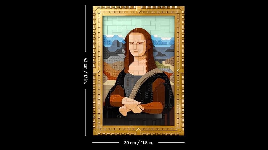 LEGO Art Mona Lisa, Set für Erwachsene, Gemälde von Leonardo da Vinci zum Aufhängen, kreative Aktivität für Männer und Frauen, Geschenk für Kunstliebhaber, italienische Renaissance Kunst 31213 thumbnail 9