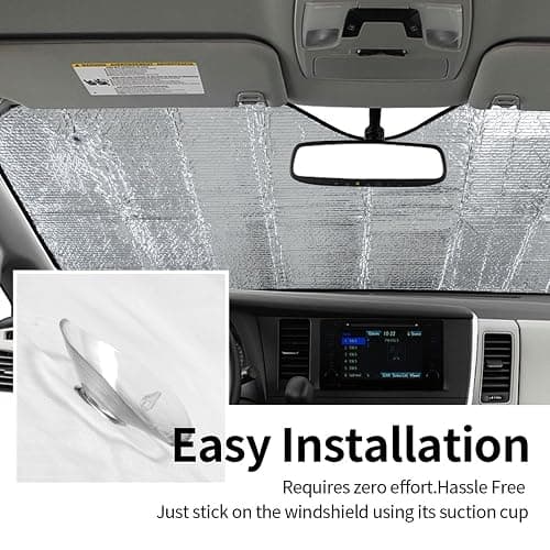 Scary Halloween Spooky Skull Horror Windshield Sunshade for Car SUV Truck Foldable Uv Ray Reflector Front Window Sun Shade Visor Shield Cover - Scary Halloween Spooky Skull Horror thumbnail 7