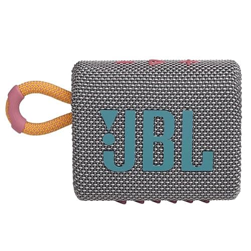 JBL Go 3 - Portable Mini Bluetooth Speaker, big audio and punchy bass, IP67 waterproof and dustproof, 5 hours of playtime, speaker for home, outdoor and travel (Grey) thumbnail 6