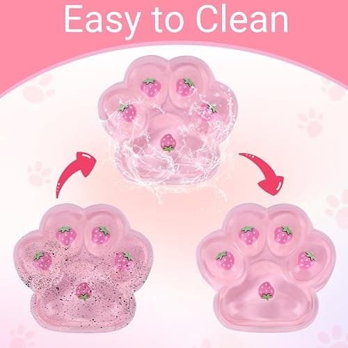 Big Taba Squishy Cat Paw Fidget Toy, Squishies Squeeze Toys for Girls 4-8, Ultra-Soft Sticky Sensory Toy Party Favors for Kids 8-12, Autism Stress Relief (Light Pink) thumbnail 8